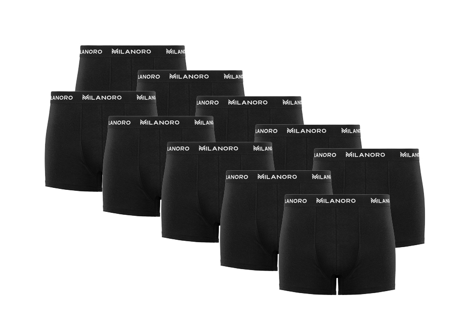 Set aus 10 stilvollen Boxershorts aus Baumwolle