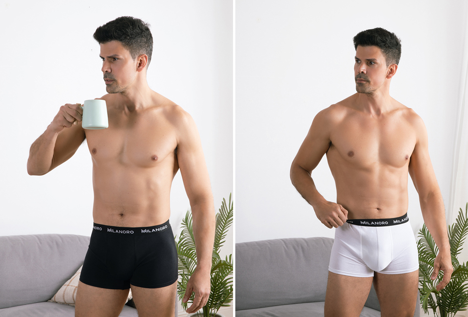 Set aus 10 stilvollen Boxershorts aus Baumwolle