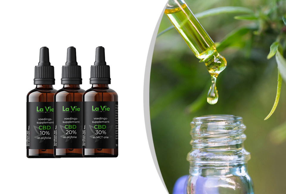 CBD-öljy stressin ja kivun lievittämiseen: 10 %, 20 % tai 30 %