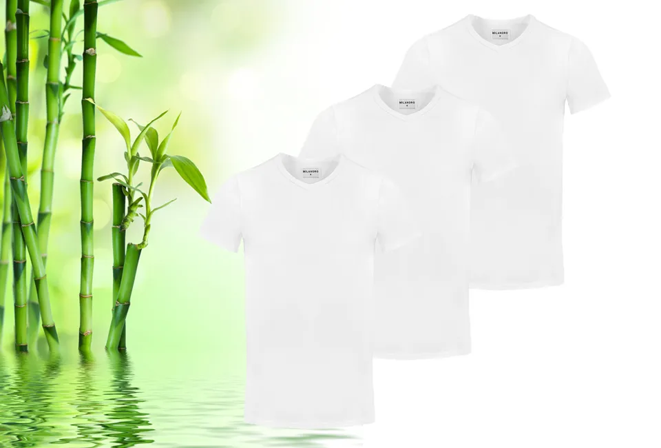 Three soft bamboo T-shirts