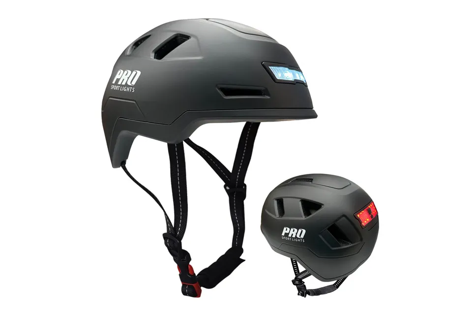 Casque de v&eacute;lo speed pedelec avec lumi&egrave;re avant et arri&egrave;re