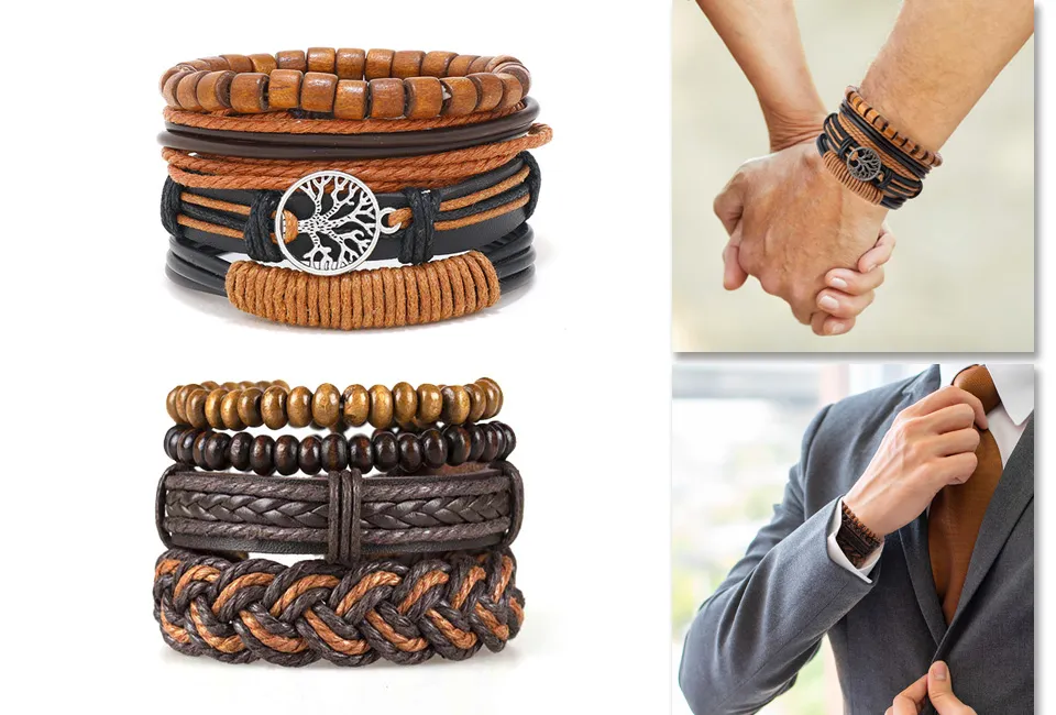 Stijlvolle 4-in-1 armband voor heren