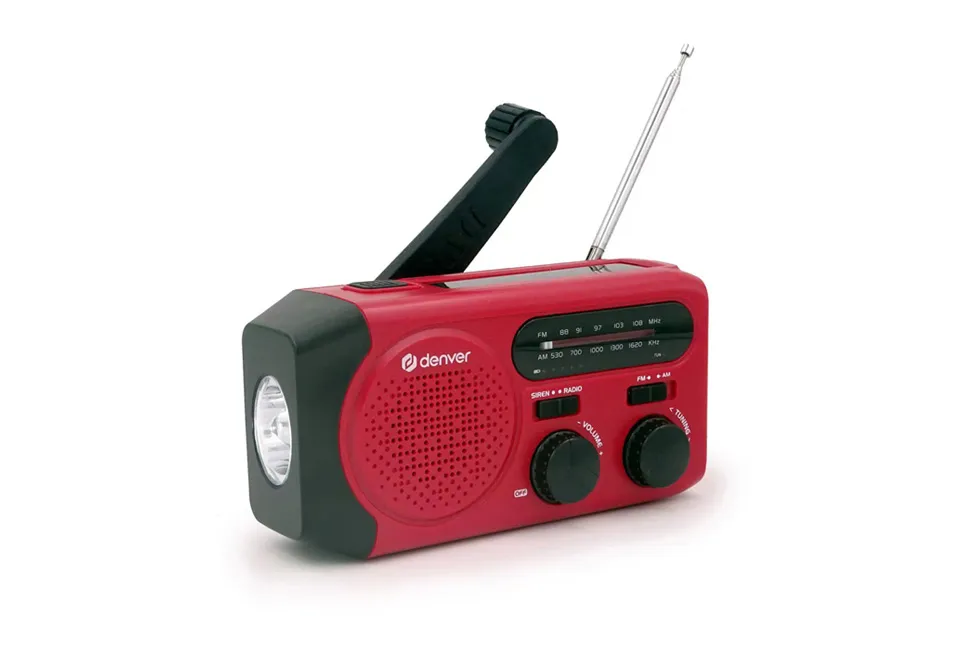 Noodradio met licht en oplader