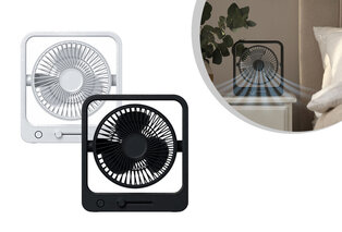 Ventilateur de table sans fil avec débit d'air réglable