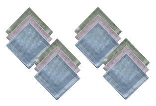 Zachte katoenen zakdoeken in handige set van 12 stuks — 5