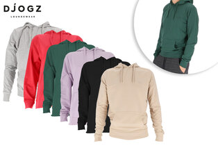 Pull confortable avec capuche en mélange de coton doux