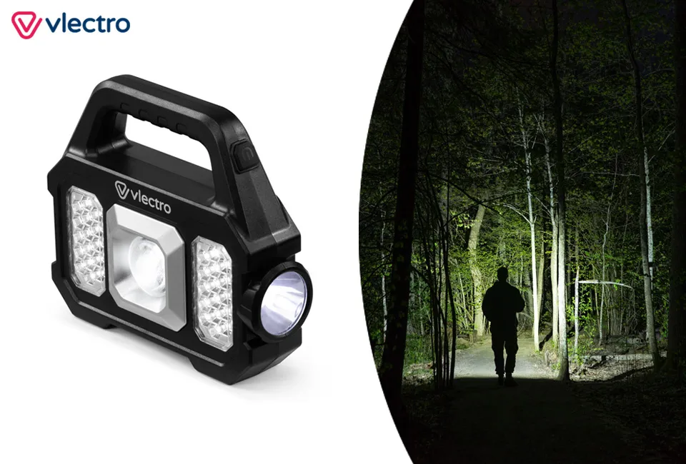 Solar-powered rechargeable torch: bogof