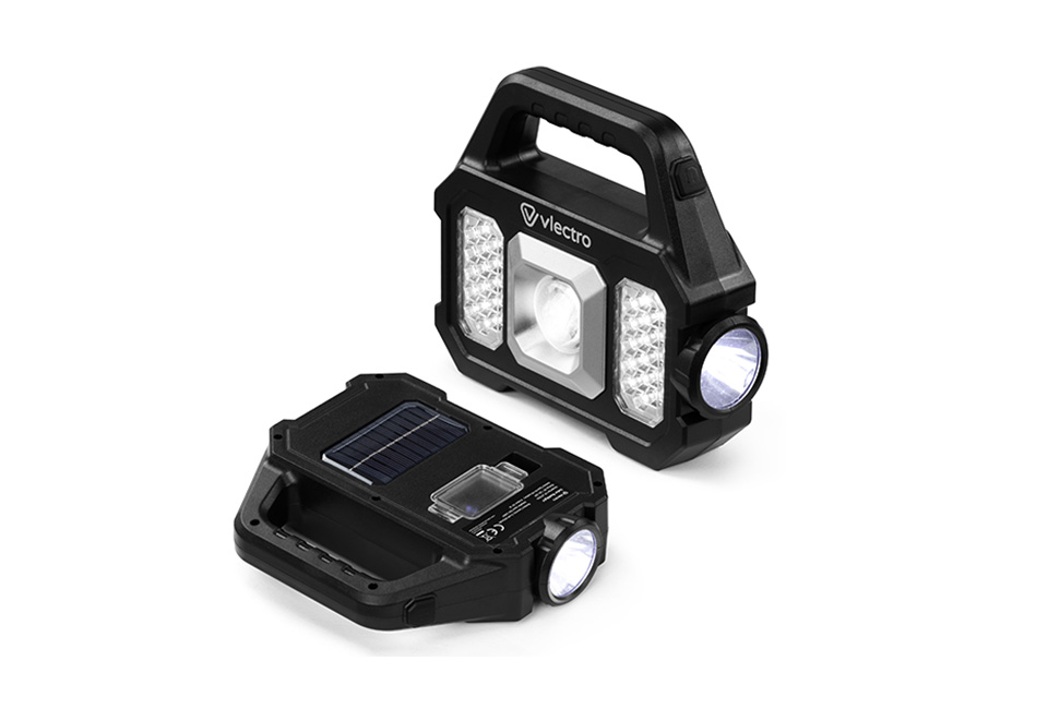 Lampe de poche solaire rechargeable : 1+1 gratuit