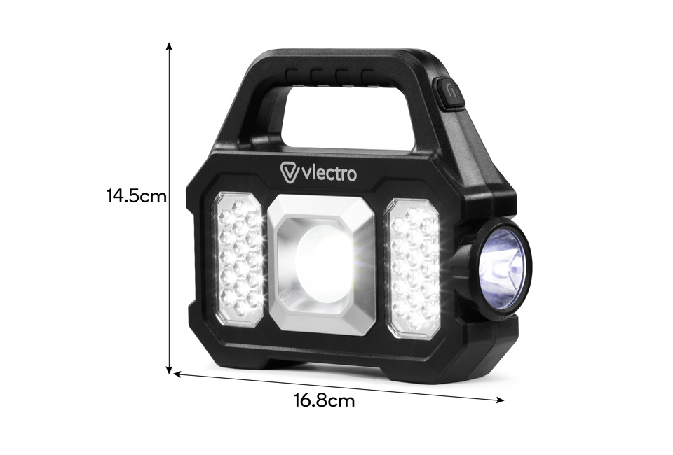 Lampe de poche solaire rechargeable : 1+1 gratuit
