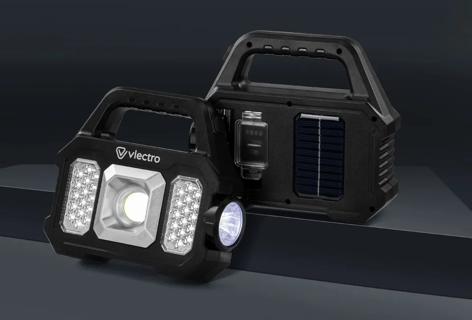 Solar-powered rechargeable torch: bogof