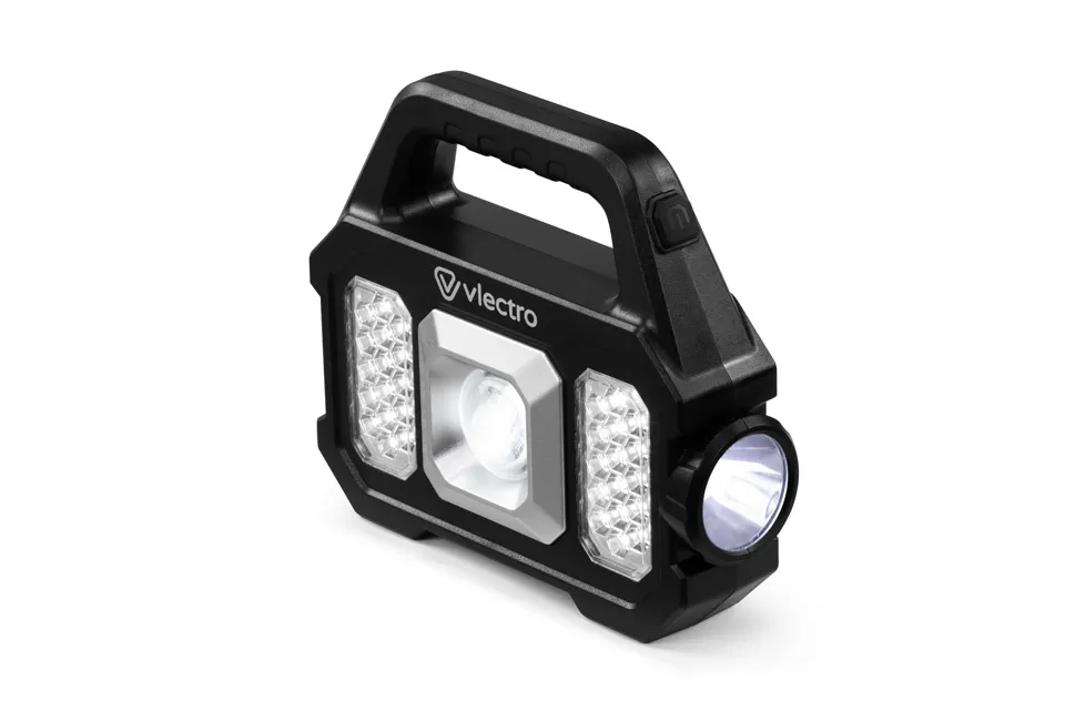 Solar-powered rechargeable torch: bogof
