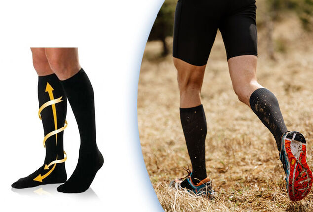 2 ou 4 paires de chaussettes de compression