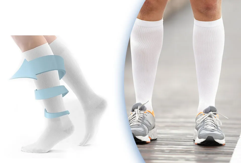 2 &oacute; 4 pares de medias de compresi&oacute;n