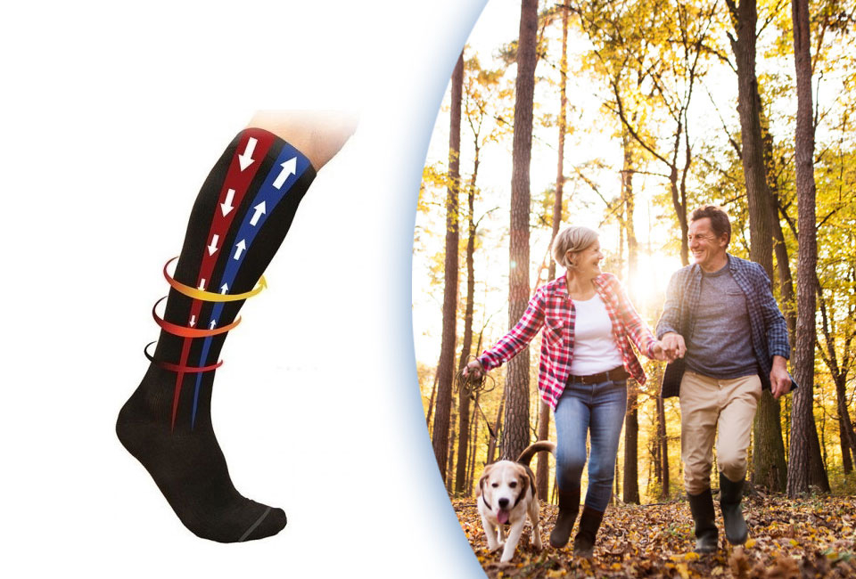 2 ou 4 paires de chaussettes de compression