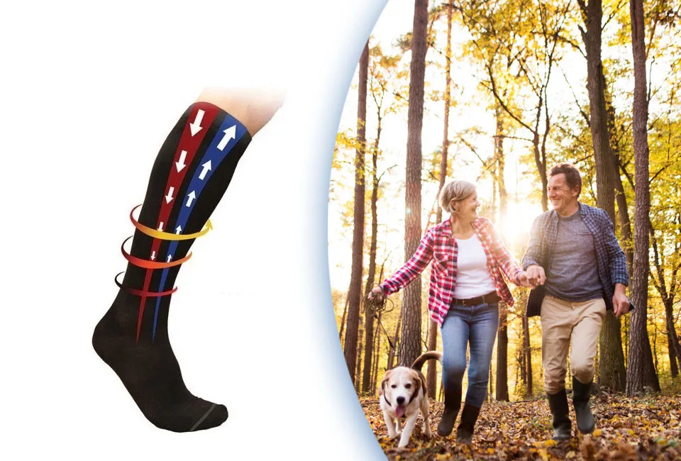 2 &oacute; 4 pares de medias de compresi&oacute;n