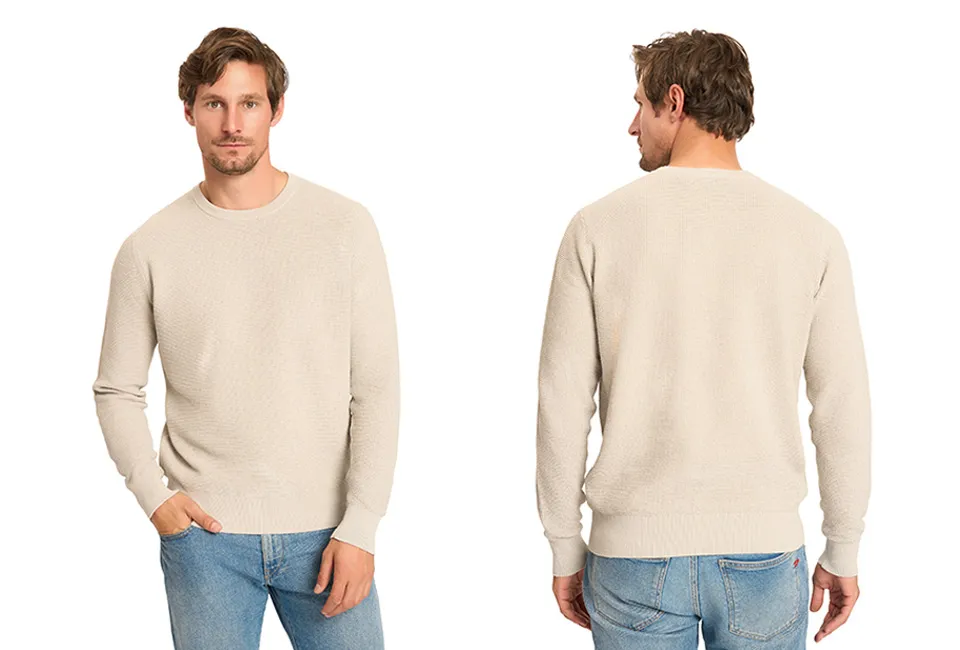 Pull pour hommes avec motif gaufr&eacute;