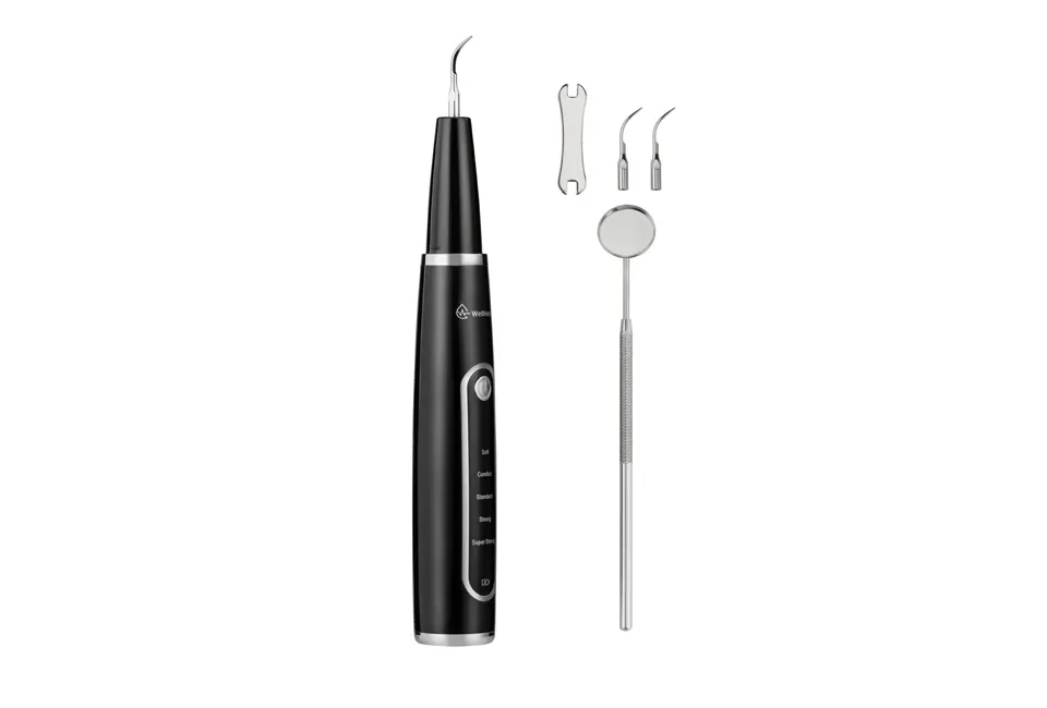 Ultrasonic tooth cleaner with 5 settings
