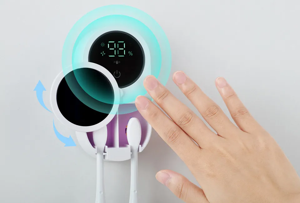 Esterilizador de cepillos de dientes para 2 cepillos