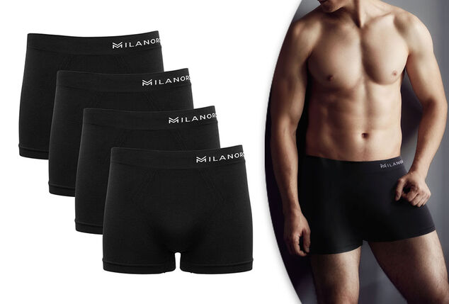 4 comfortabele, naadloze boxershorts