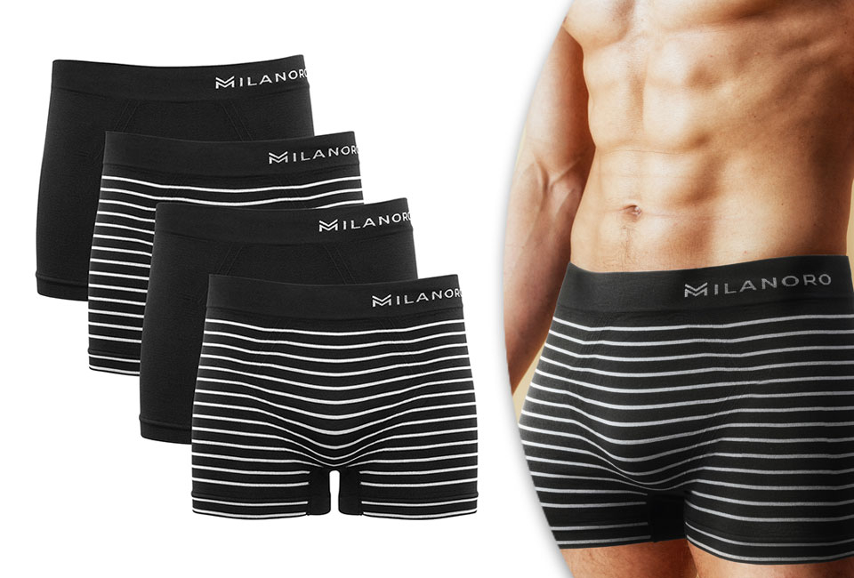 4 comfortabele, naadloze boxershorts