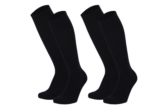 2 pares de meias de compressão de viagem e conforto para homem e mulher
