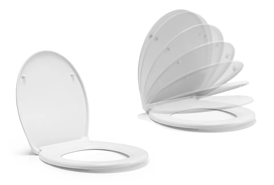 Asiento de inodoro con cierre suave