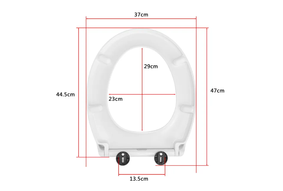 Asiento de inodoro con cierre suave
