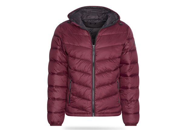 Cappuccino winterjas met capuchon voor heren