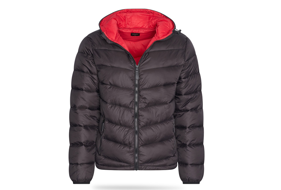 Cappuccino winterjas met capuchon voor heren