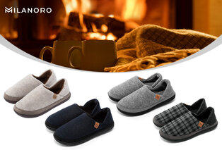 Chaussons chauds et confortables pour homme