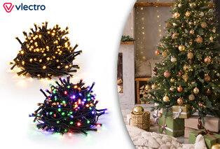 Weihnachtsbeleuchtung mit Farbenschalter, batteriebetrieben, inklusive Aufbewahrungsbox