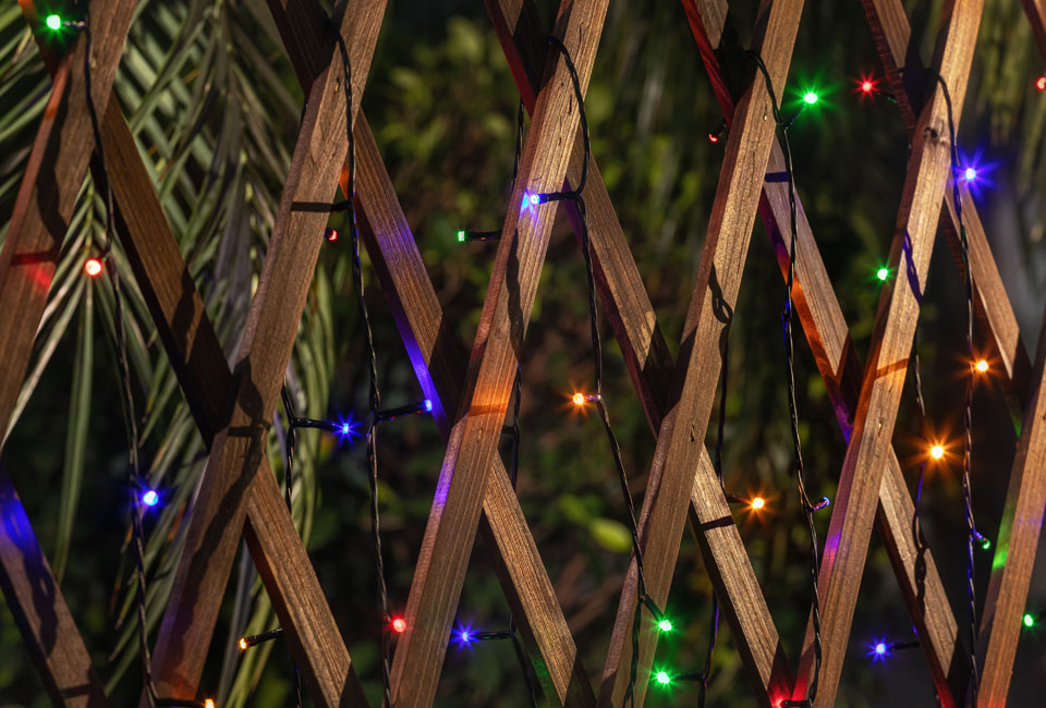 Guirlande de Noël lumineuse à piles avec changement de couleur et boîte de rangement incluse