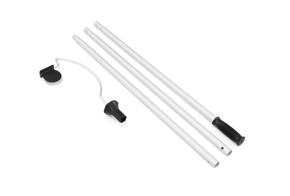Nettoyeur de gouttière télescopique extensible jusqu´à 2,85 mètres