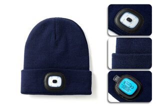 Safer and more visible with this beanie with built-in LED headlamp — 6