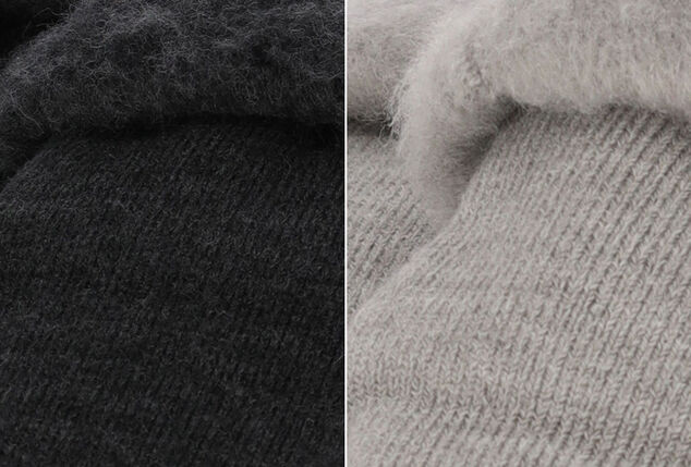 Chaussettes-pantoufles antidérapantes en laine