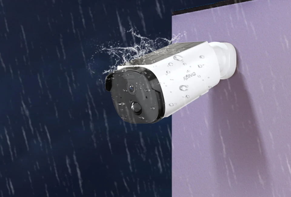 Câmara de vigilância alimentada por energia solar