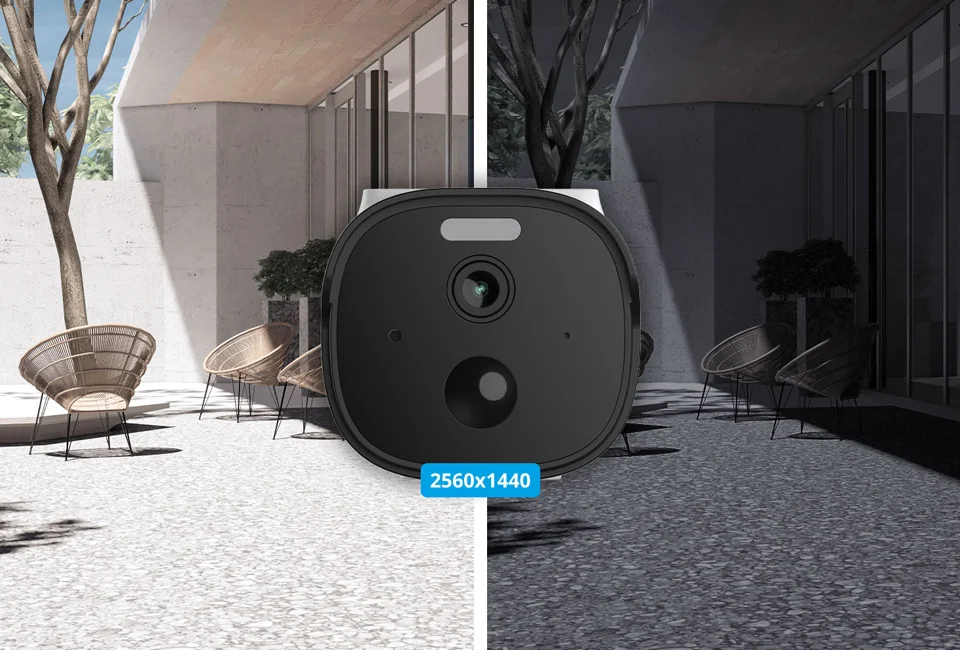 Câmara de vigilância alimentada por energia solar