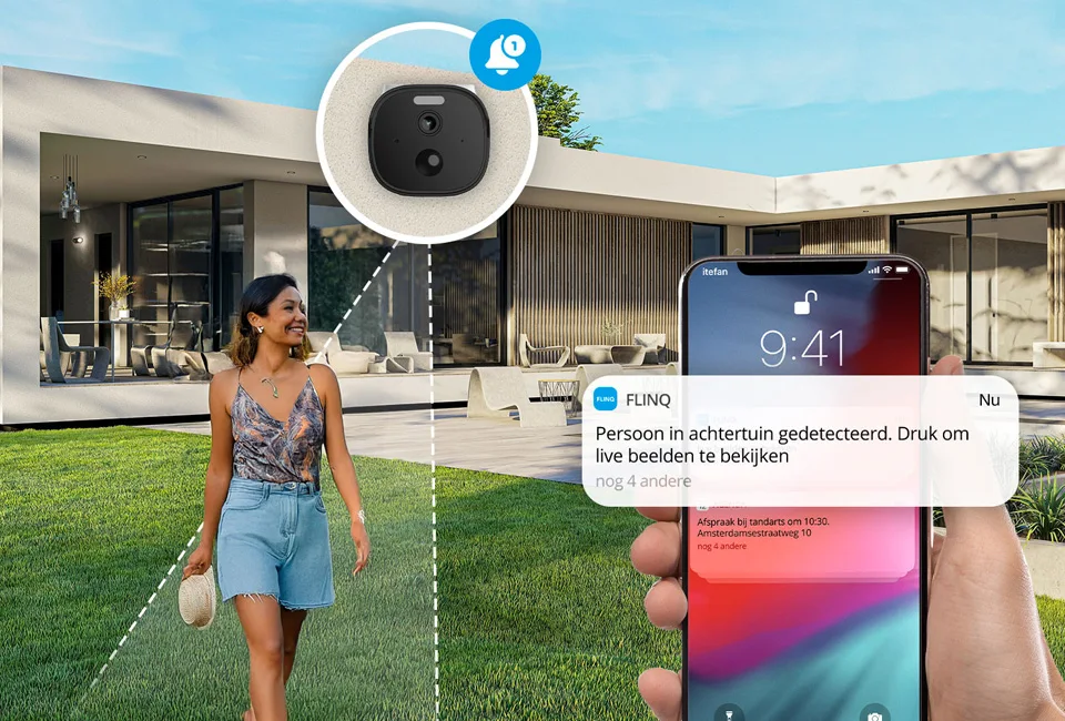 Bewakingscamera op zonne-energie