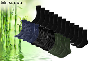 12 paires de chaussettes en bambou