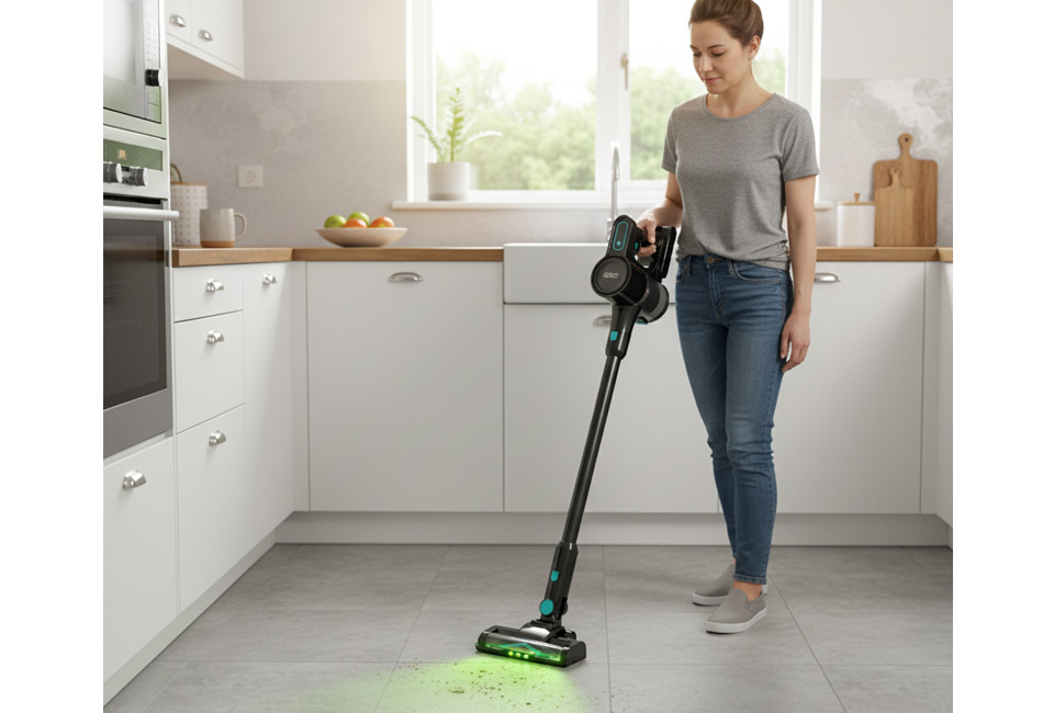 OOQE V-POWER TURBO: Fortschrittlicher kabelloser Staubsauger mit leistungsstarkem Motor