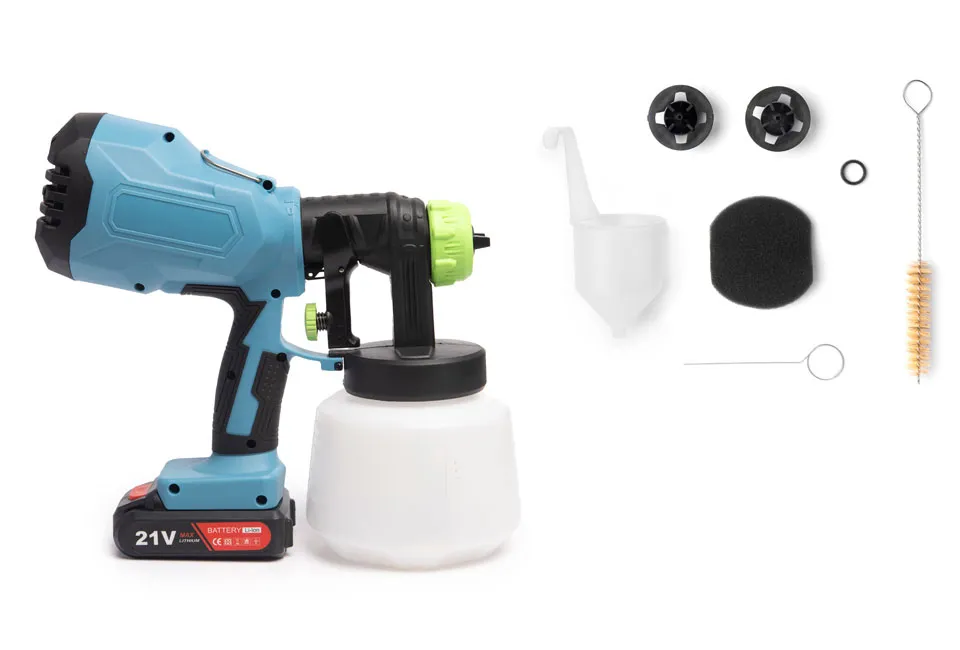 Farbspr&uuml;hger&auml;t mit wiederaufladbarem Akku