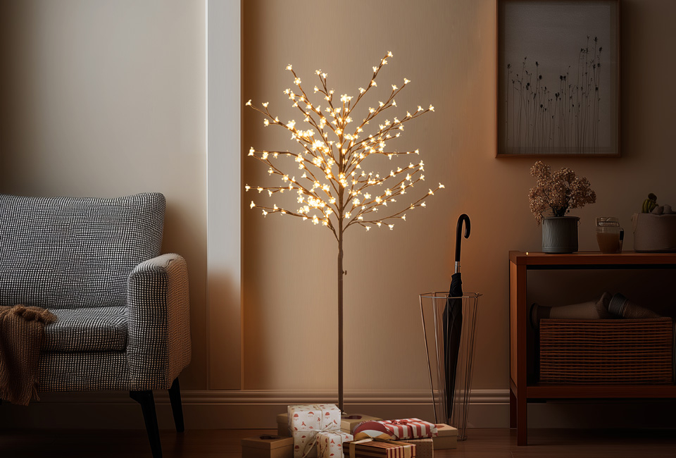 Stimmungsvoller 150cm LED-Kirschblütenbaum