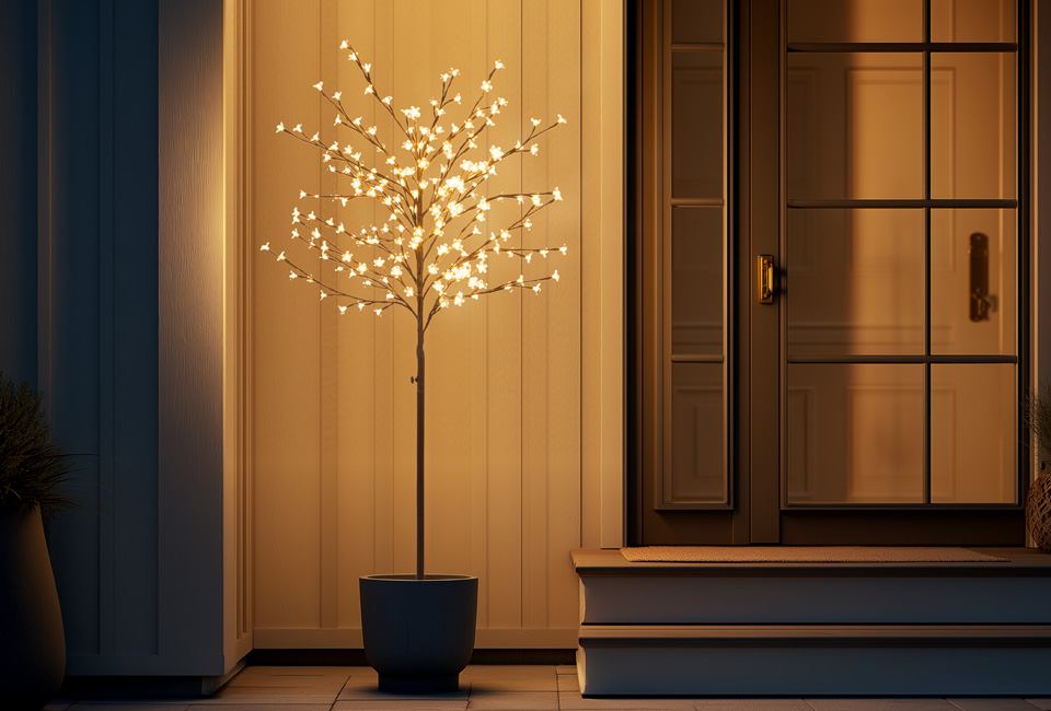 Stimmungsvoller 150cm LED-Kirschblütenbaum