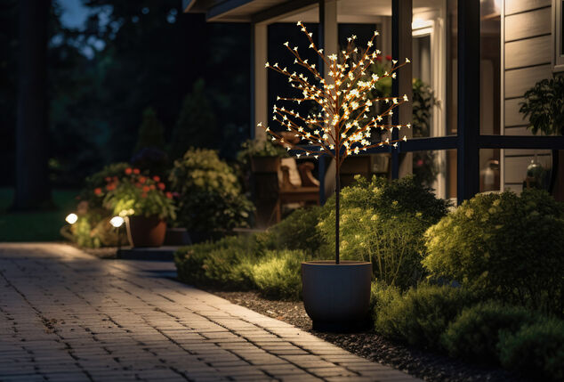Stimmungsvoller 150cm LED-Kirschblütenbaum