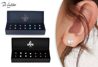 Coffret de 7 paires de boucles d´oreilles de la marque Di Lusso