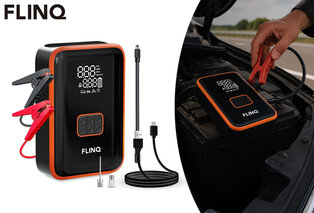 Démarreur 2-en-1 avec compresseur