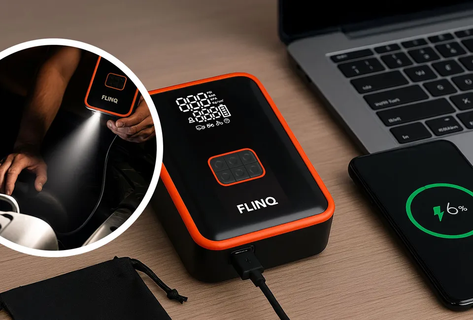 D&eacute;marreur 2-en-1 avec compresseur