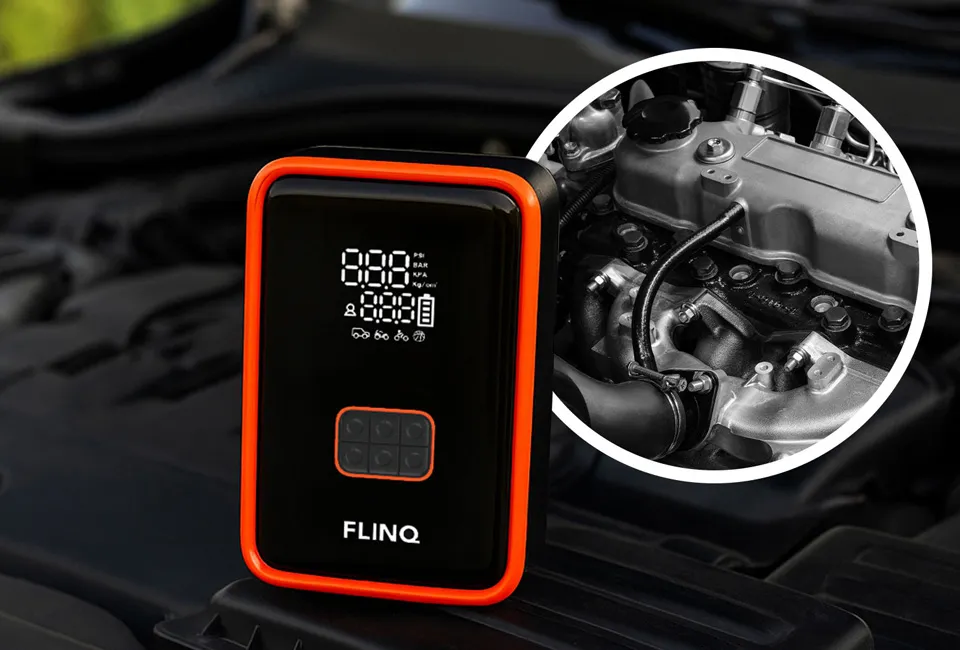 D&eacute;marreur 2-en-1 avec compresseur