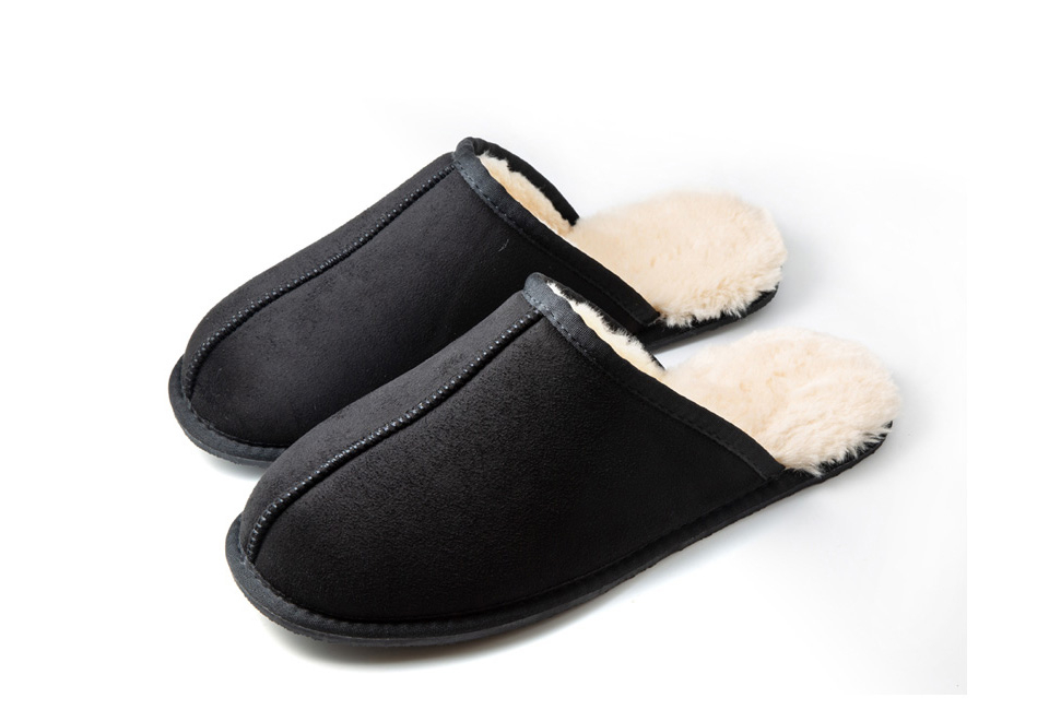 Zachte pantoffels met warme voering
