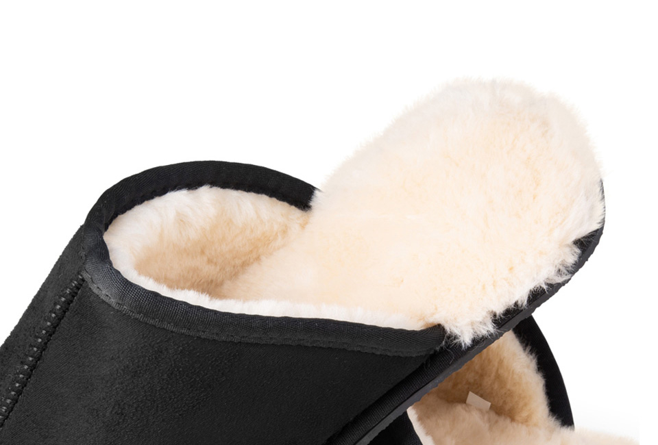 Zachte pantoffels met warme voering